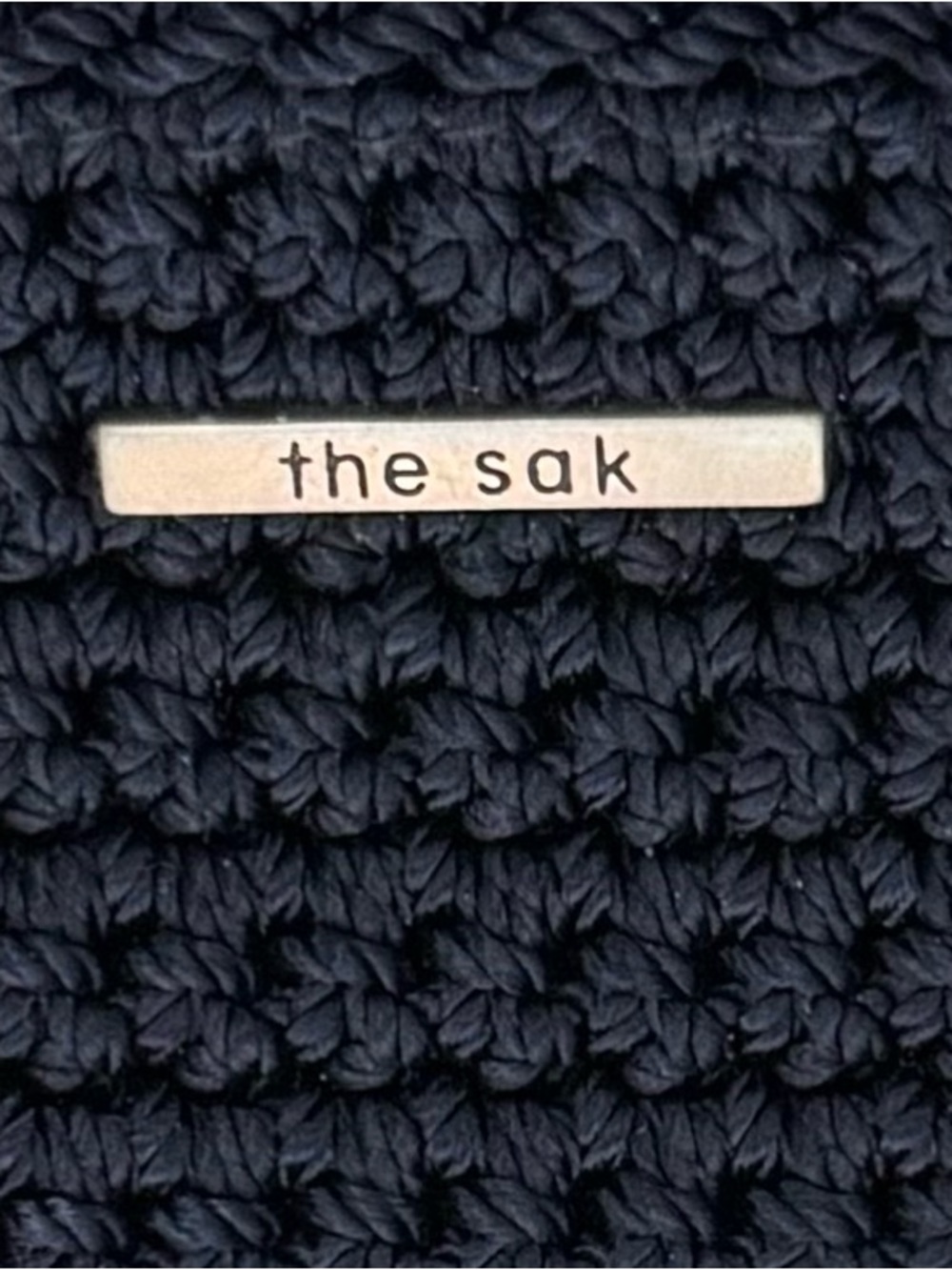 The Sak Navy Crochet Crossbody Bag NWT - Picture 5 of 7